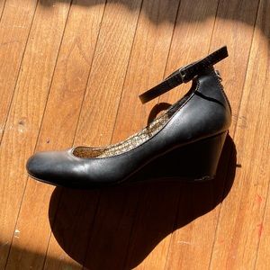 Black Leather Heels
